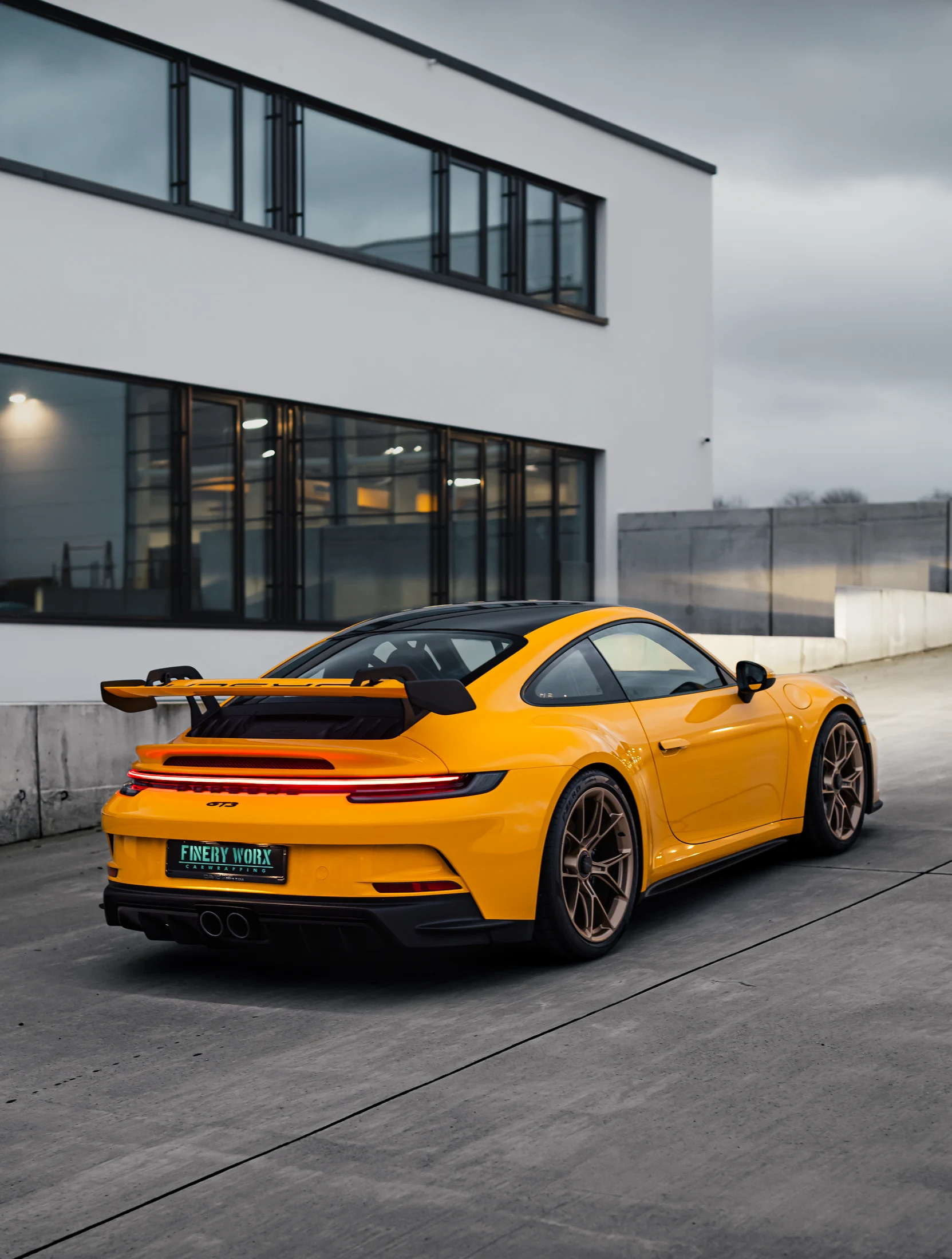 Porsche 911 GT3 – Fahrzeugfolierung, Ansicht 2